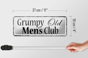 Panneau en étain 27x10cm, décoration du Grumpy Old Men's Club 4