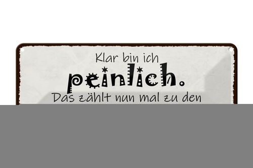 Blechschild Spruch 27x10cm Mutter klar bin ich peinlich das Dekoration