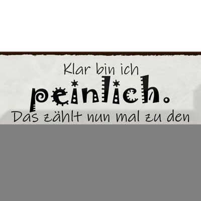 Blechschild Spruch 27x10cm Mutter klar bin ich peinlich das Dekoration