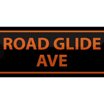 Metal sign notice 27x10cm road glide ave decoration