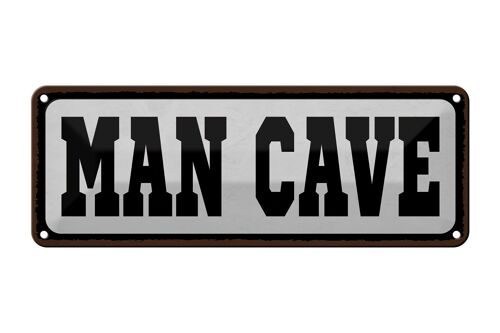 Blechschild Spruch 27x10cm Man Cave Dekoration