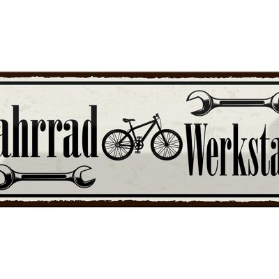 Targa in metallo nota 27x10 cm decorazione officina bicicletta