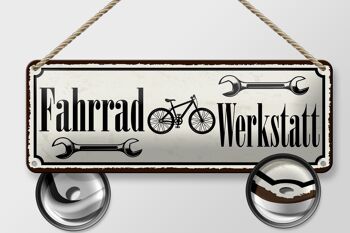 Plaque en tôle note 27x10cm décoration atelier vélo 2
