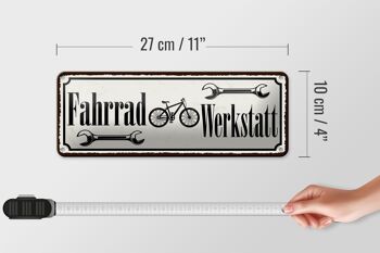 Plaque en tôle note 27x10cm décoration atelier vélo 4