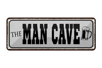 Plaque en étain disant 27x10cm la décoration de la bière Man Cave 1