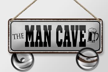 Plaque en étain disant 27x10cm la décoration de la bière Man Cave 2