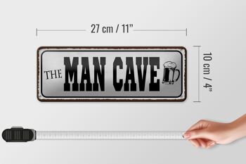 Plaque en étain disant 27x10cm la décoration de la bière Man Cave 4