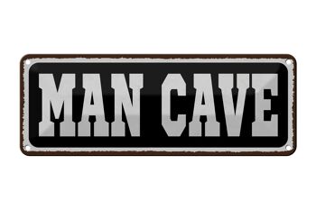 Panneau en étain disant 27x10 cm Man Cave Men Cave Décoration 1