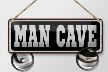 Panneau en étain disant 27x10 cm Man Cave Men Cave Décoration 2