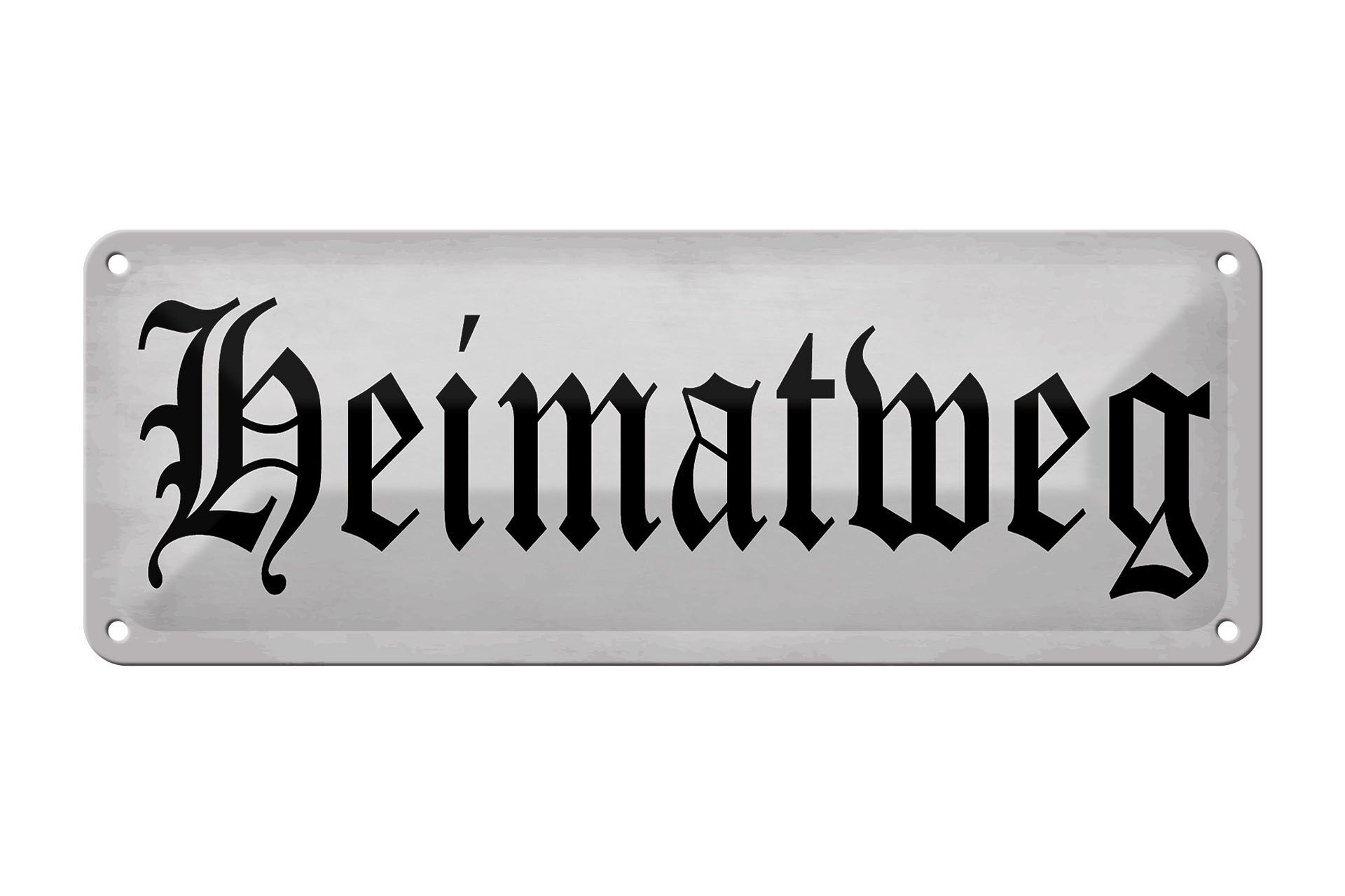 Targa in latta con scritta "decorazione percorso casa" 27x10 cm