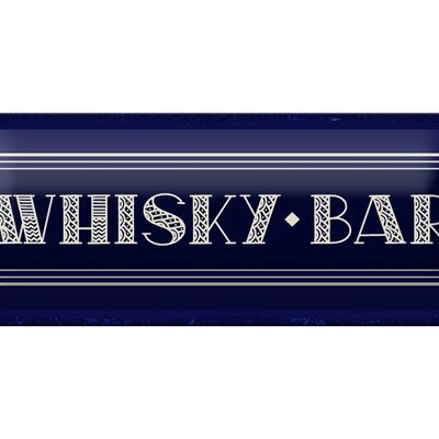 Blechschild 27x10 cm Whisky Bar Dekoration