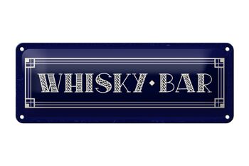 Plaque en tôle 27x10 cm, décoration de bar à whisky 1