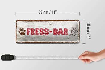 Plaque en tôle note 27x10 cm, décoration pour chien, bar alimentaire 4