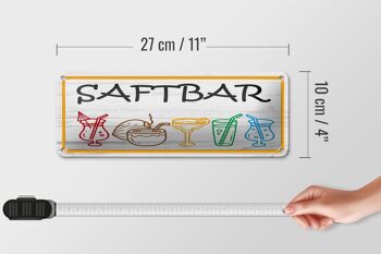 Panneau en tôle 27x10 cm, décoration de bar à jus 4