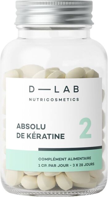 Absolu de Kératine Comprimés 3 mois - Anti-chute & Réparation - Compléments Alimentaires 1