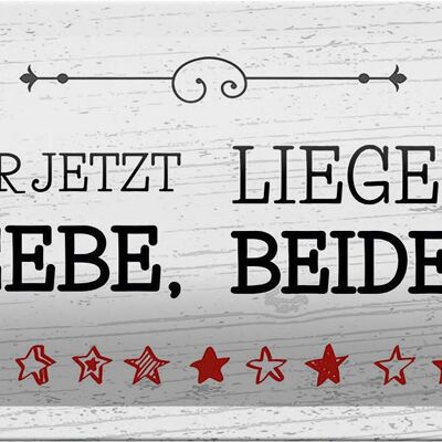 Blechschild Spruch Wenn dir Recht gebe beide falsch 27x10cm