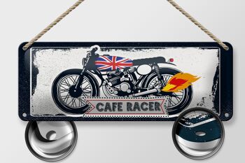 Panneau en étain pour moto, café Racer, moto UK, 27x10cm, décoration 2