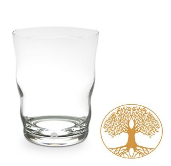 Verre à boire Jasmina Arbre de Vie Or