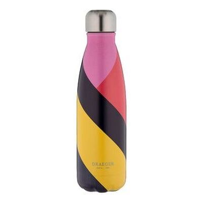 STAINLESS STEEL BOTTLE - YELLOW PINK BLACK