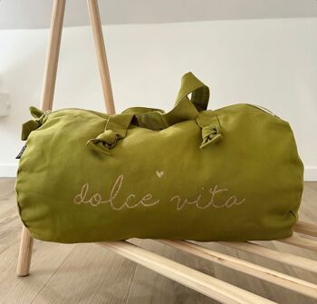 Sac Polochon vert avocat - Dolce Vita 1