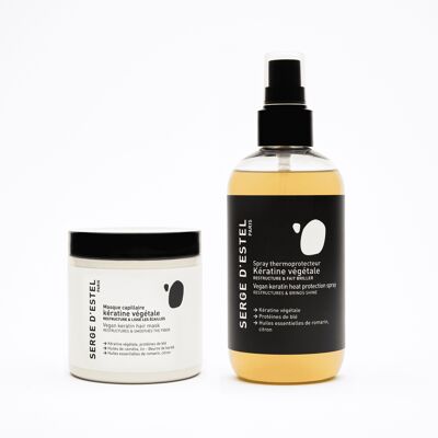 Vegetable keratin mask 250g and thermoprotective spray 250ml