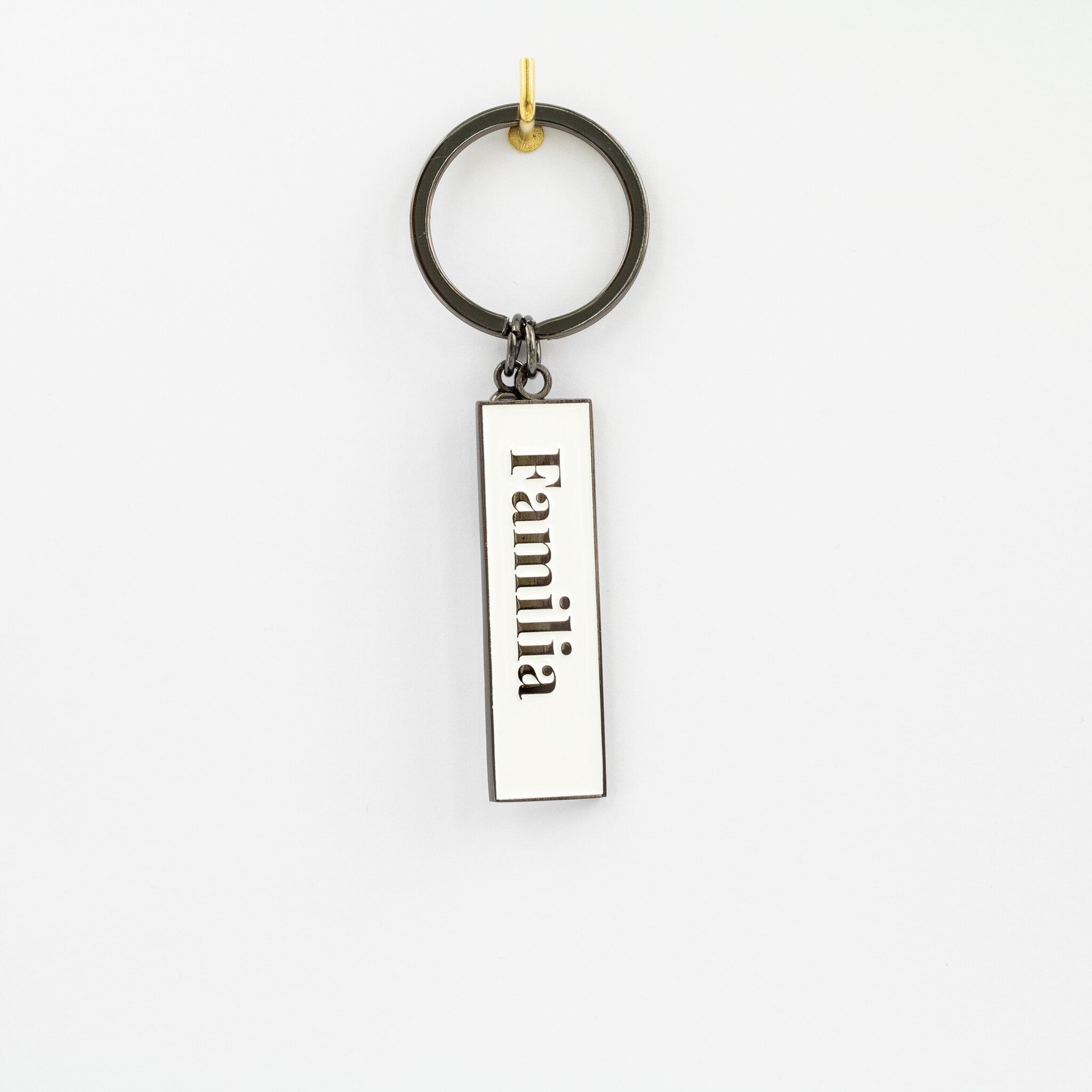 Portachiavi Familia Castellano in metallo nero