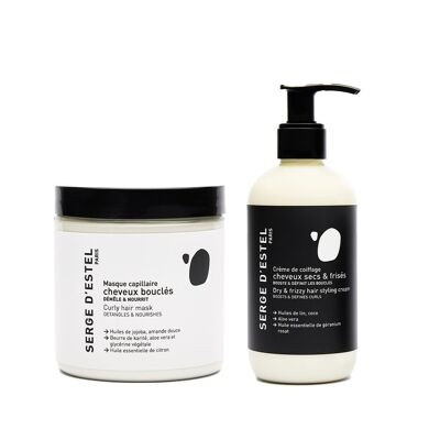 Curly hair mask 250g and styling cream 250g