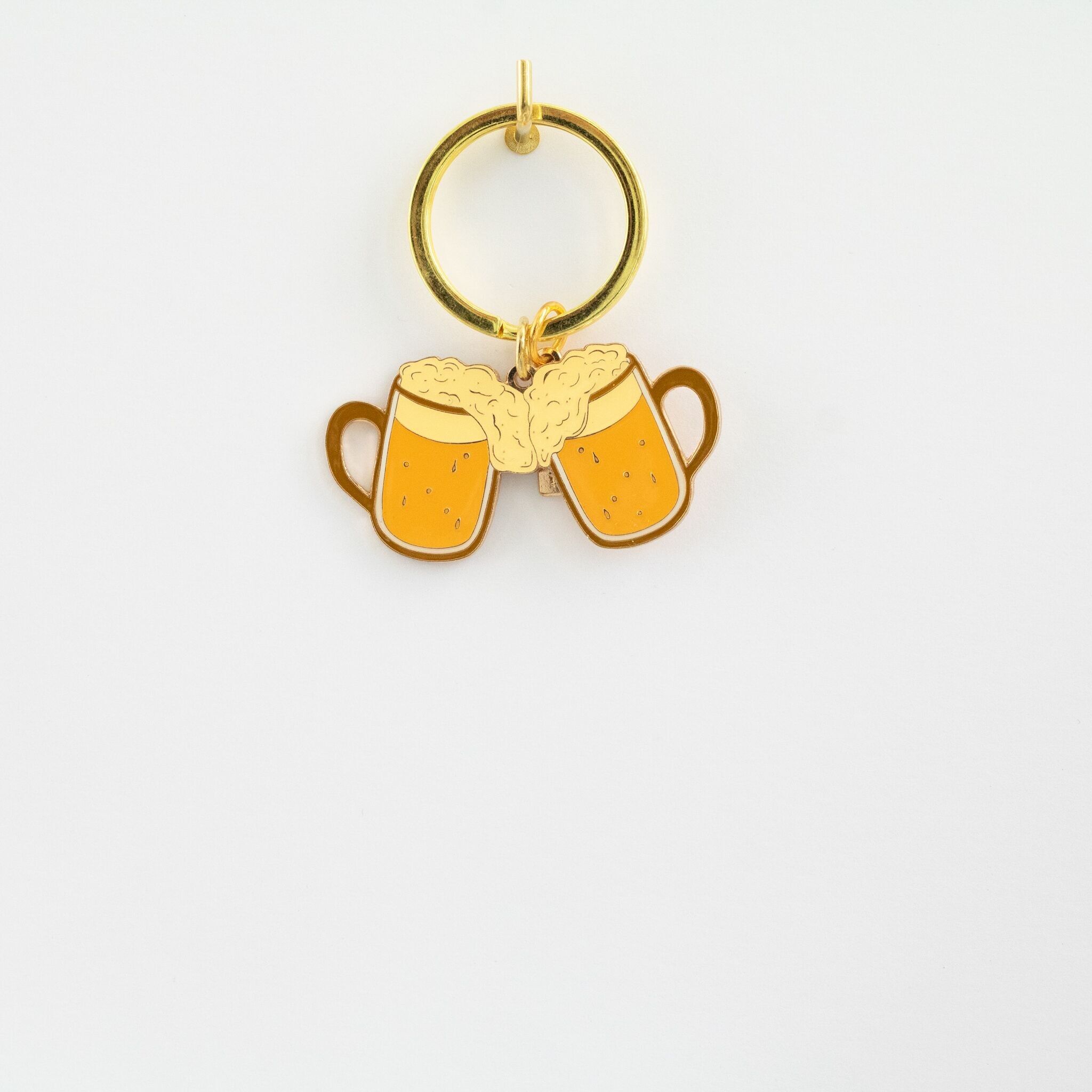 Portachiavi Birras in metallo dorato