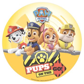 DISQUES EN AZYME POUR GÂTEAU PAW PATROL 1