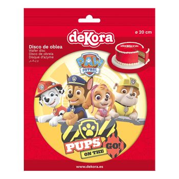 DISQUES EN AZYME POUR GÂTEAU PAW PATROL 2