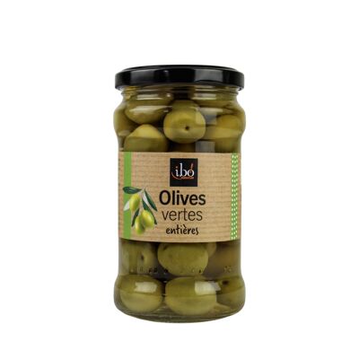 WHOLE GREEN OLIVES IN BRINE