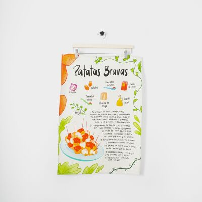 Patatas Bravas Tea Towel