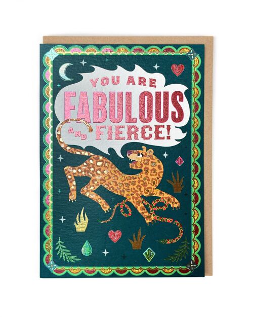 Fabulous and Fierce Greeting Card