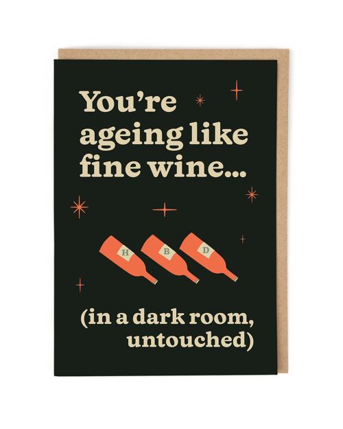 Fine Wine Birthday Card