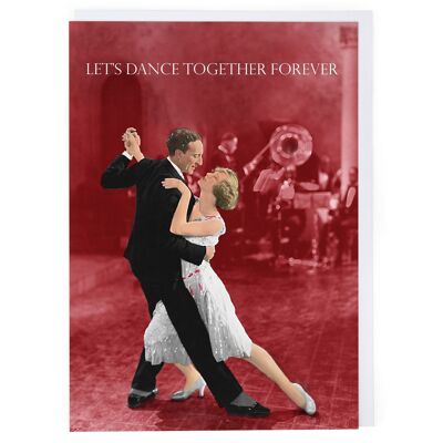Jubiläumskarte „Für immer zusammen tanzen“