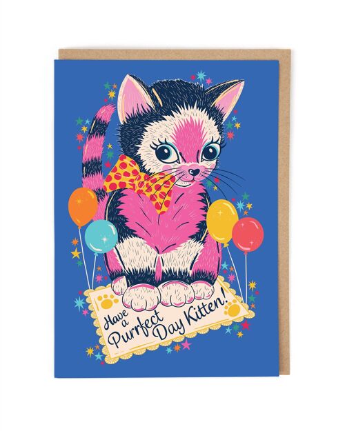 Purrfect Kitten Birthday Card