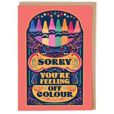 Crayons Get Well Card