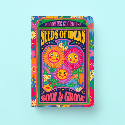 Seeds Notebook - Floral illustrated notebook