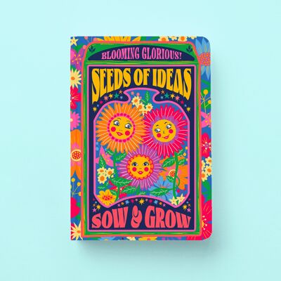 Seeds Notebook - Floral illustrated notebook