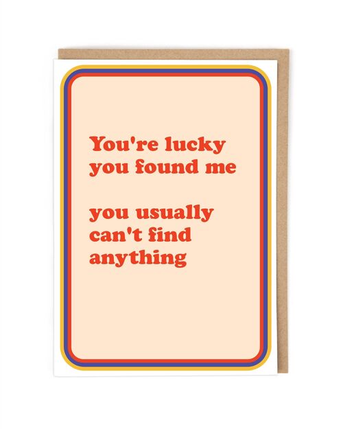 Found Me Anniversary Card