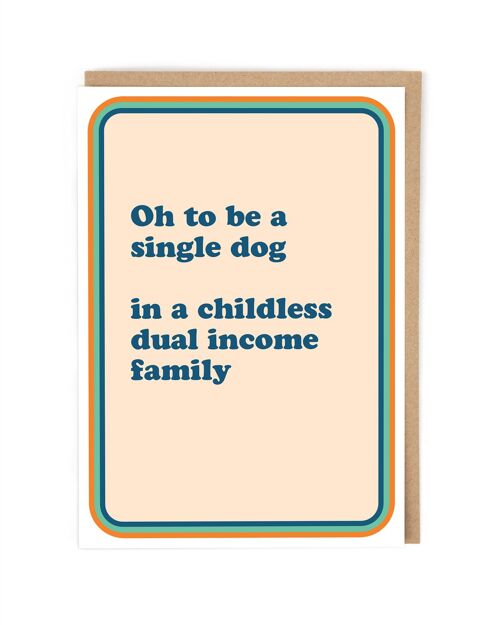 Single Dog Greeting Card