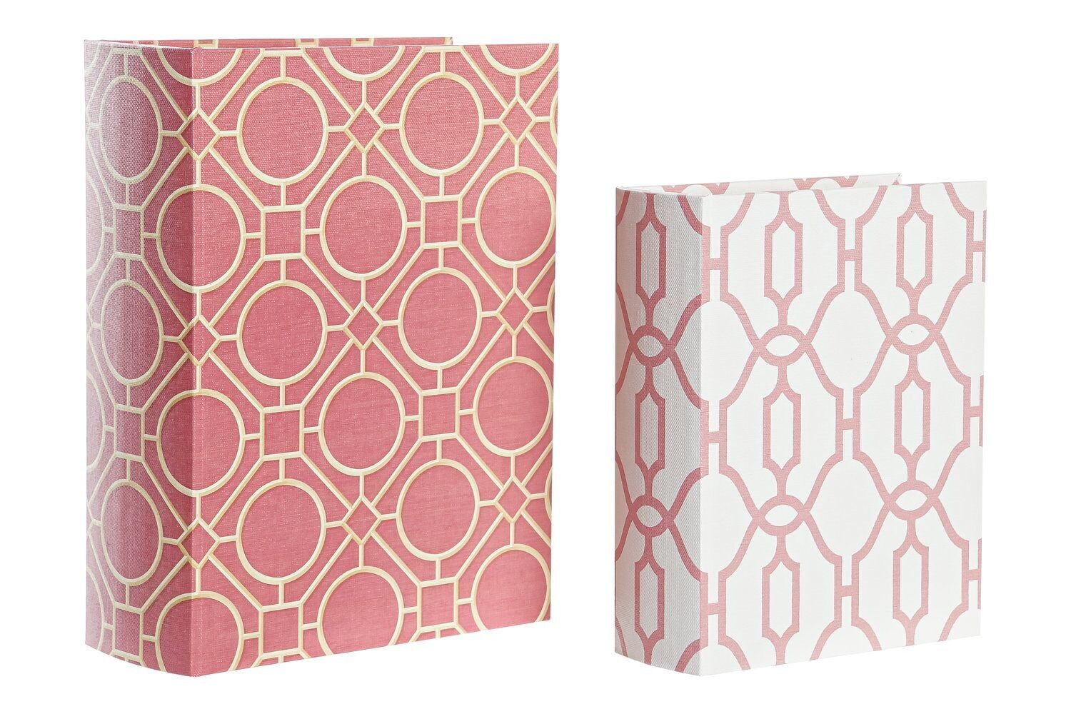 BÜCHERKISTE SET 2 HOLZLEINWAND 20X8X26 ORANGE LD195394