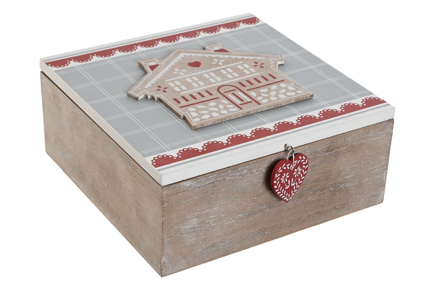 CASSETTA MDF 20X20X8,5 ROSSO LD213323