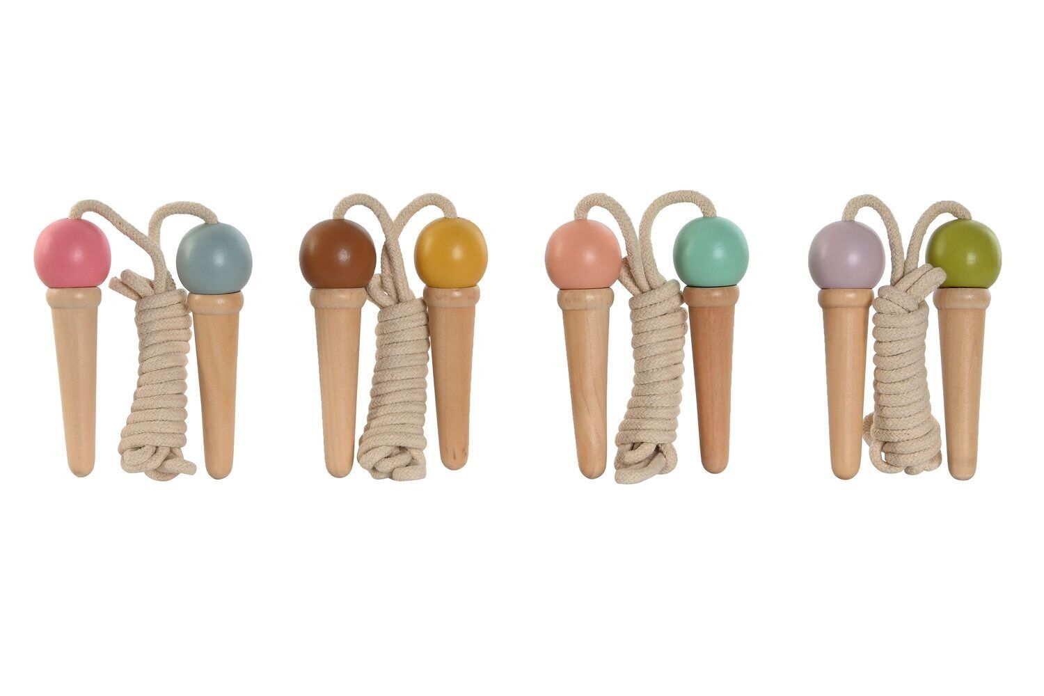 CORDA PER SALTARE IN LEGNO 4X4X13,5 GELATO 4 ASSORTIMENTO JE210065