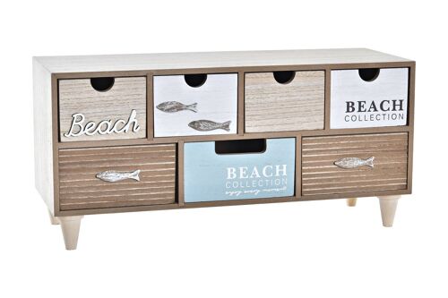 JOYERO MADERA 40X16X19 BEACH MARRON LM196416