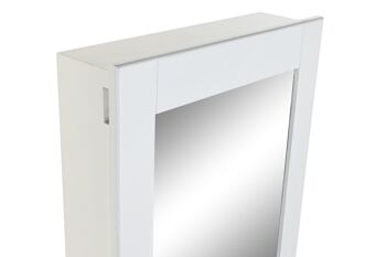 BOITE A BIJOUX MDF MIROIR 35.7X35.8X154 BLANC JO196765 2