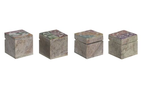 JOYERO PIEDRA 5X5X5 LOTO TALLADO 4 SURT. LD205028