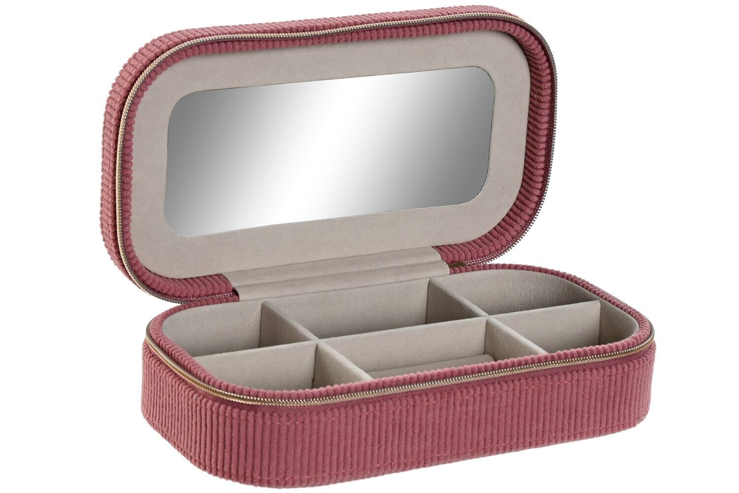 PORTAGIOIE IN POLIESTERE SPECCHIATO 18,5X10X5 VELLUTO DA VIAGGIO JO213057