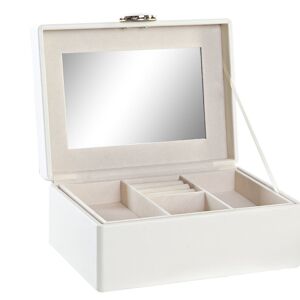 COFFRET A BIJOUX PU MDF 23X17X10 IVOIRE JO200622