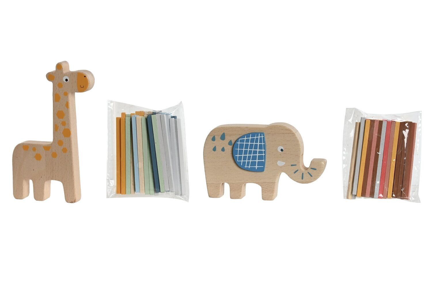 GIOCO DA TAVOLO SET 37 LEGNO 8,5X2X14 2 ASSORTIMENTI JE213338